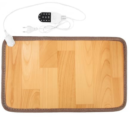 Cuscinetto Riscaldante per Piedi,Scaldapiedi Elettrico, Tappetino Riscaldante per Piedi con Temperatura Regolabile,Tappetino riscaldante con retro antiscivolo,50 x 30cm