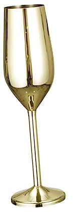 OKUMEYR Bicchiere Da Vino in Acciaio Da Calice Da Brindisi Infrangibile Colore Oro Riutilizzabile Sicuro e Durevole Per Acqua Succhi Bevande Calde o Fredde
