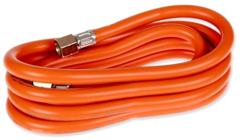 Niederdruckschlauchleitung Gasschlauch 3 m 1/4 Propan/Butan | Flexibler Ersatz- und Verlängerungsschlauch für Gasgeräte und Campingkocher, Max. Betriebsdruck 10 bar, DVGW zertifiziert