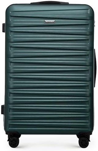 WITTCHEN Skyspeed Line Hard Shell Suitcase ABS Trolley Suitcase Combination Lock Telescopic Handle 4 Wheels, green SAS/Ryanair/Norwegian/Wizz Air/BRA/Sunclass Airliness/Eurowings/Finnair