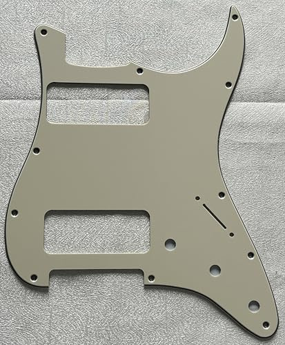Pick Guard för Fender Stratocaster Strat P90 2 pickup stil gitarr pickguard repplatta (3-lagers vintage gul)