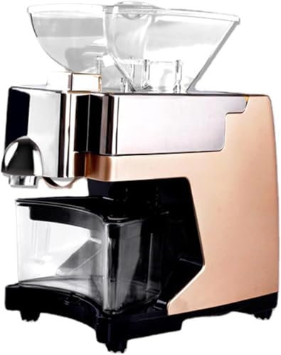 Mini Prensa de Aceite eléctrica, Modo de prensado Dual frío y Caliente, Prensa de Aceite de Oliva con calefacción controlada por Temperatura Adecuada para Uso Comercial/doméstico 220 V