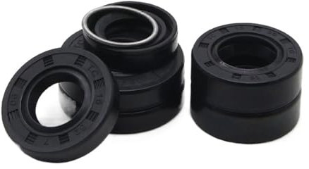 TC Retén del eje de aceite, Retén de aceite NBR de 16 mm de diámetro interior, TC-16 x 24/26/28/30/32/35/40 x 4/5/7/8/10 mm, retenes de aceite de doble labio for eje de caucho de nitrilo(10pcs,16x32x7