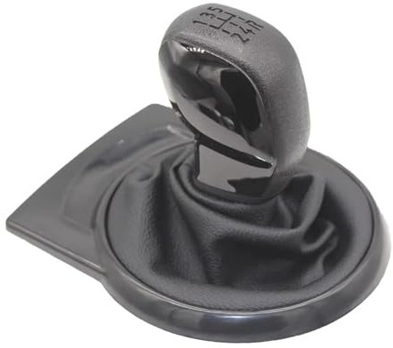 Pommeau Levier Vitesse pour Citroen C4 MK1 2004 2005 2006 2007 2008 Soufflet De Levier De Vitesse À 5 Vitesses Levier De Vitesse Voiture(Black)
