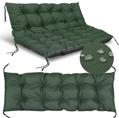 GARDEN KING ROYAL REST 2-teiliges Palettenkissen-Set Sitzkissen 120 x 80 cm Rückenlehne 120 x 40 cm Palettenpolster weich gepolstert pflegeleicht wasserabweisend