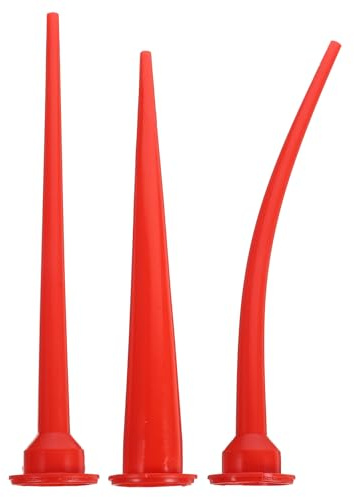 Gummidüse Werkzeug Kit, 3 Stück Dichtungsdüsen Applikatore, Wiederverwendbares Dichtungsfinisher-Set Dichtungsverlängerungsdüse (30 Cm Dicke öffnung + 29 Cm Dünne Gebogene öffnung + 30 Cm Dünne