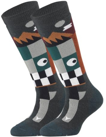 ATOMIC Junior Ski-Socken I Warme Kinder-Skisocken mit Polsterung I Thermosocken für Mädchen & Jungen I Kniestrümpfe mit nahtloser Zehenbox I Skisocken Kinder aus Merinowolle, Polyester & Nylon