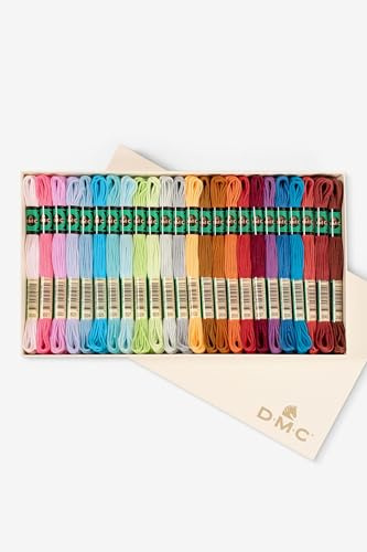 DMC - Coffret de Collection 24 Nuances de Fil en Coton Retors