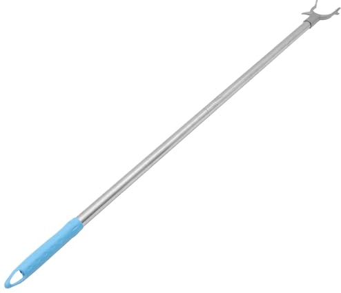 Toyvian Asta Appendibiti in Acciaio con Gancio Bastone Robusto e Resistente per Armadio e Porta Vestiti Supporto Pratico e Durevole per Abiti e Stendibiancheria