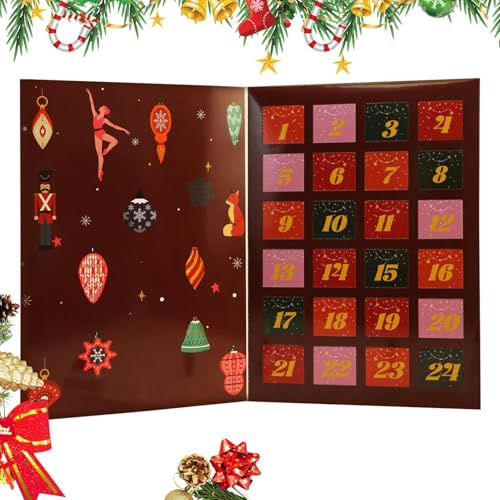 Calendrier de l'Avent 24 Jours Vide Rechargeable - Compte à Rebours Personnalisé | Décoration de Noël pour salon, chambre d'appartement école événement familial