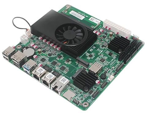 N305 Industria NAS Cartes mères 8 cœurs 8 fils Processeur faible puissance 2 x 2,5 G i226 + 1 réseau 10 G 2 emplacements M.2 6 x SATA DP HDMI Mini ITX 17 x 17 cm Carte de routage souple