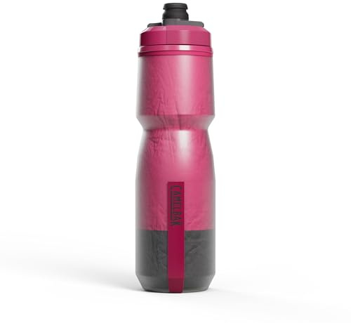 CamelBak Podium Chill Gourde Mercury Berry 710 ML | Design facile à presser, isolation à double paroi, bouchon auto-scellant à haut débit, ajustement sécurisé de la cage de vélo