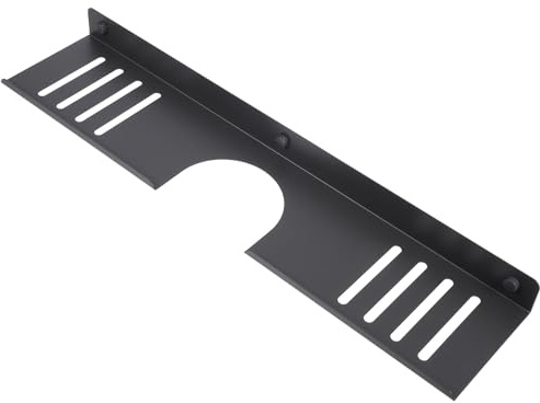 ANDRESLAD Mensola a Muro sopra Lavandino da 50 CM in Acciaio al Carbonio Grigio Scuro Organizer Bagno Senza Foratura per Trucco e Cura Personale Scaffale Salvaspazio per Lavello Cucina e