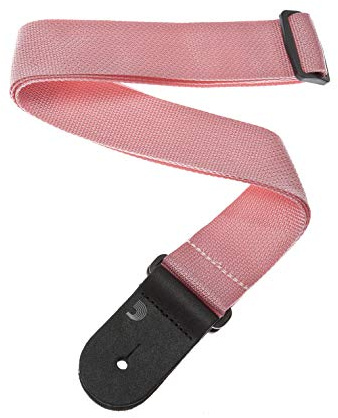 D'Addario Accessories Gitarrrem – Gitarrtillbehör – Elgitarrrem, Akustisk Gitarrrem, Akustisk Elgitarrrem & Basgitarrrem – Polypropylen – Rosa