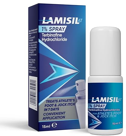 Lamisil AT 1 Percentage Athlete’s Foot Treatment Spray, Soothes Itching, Redness, Cracking Symptoms & Helps Prevent Athlete’s Foot Recurrence, Antifungal Spray 15 ml