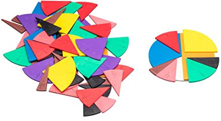 WISSNER® RE-Plastic Bruchrechenkreise rund (71 Teile) – Mathe