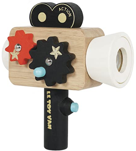 Le Toy Van - Educational Wooden Toy Hollywood Film Camera | Kids Pretend Role Play Toy - Suitable For 3 Years +