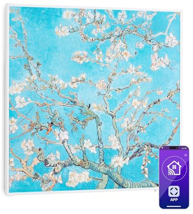 Klarstein Radiateur Infrarouge Mural Intelligent, Chauffage Infrarouge 350W, Panneau Chauffant Infrarouge, APP Mobile, Radiateur Electrique Extra Plat, Salle de Bain, Sans CO2, Faible Conso d'Energie