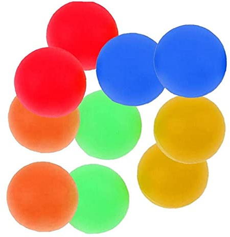 TOSSPER 10 Pcs Ballons Plage Lightweight PVC Beach Paddle Balls Remplacement Accessoires pour Activités Plein Air Pelouse Backyard