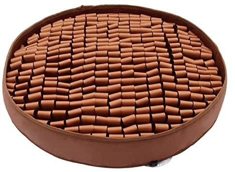 KAISUN Schnüffelteppich Hunde mit Starke Saugnäpfe, Waschbar Faltbar Intelligenz Trainingsmatte Schnüffelspielzeug rutschfest Hundespielzeug (Color : Brown)
