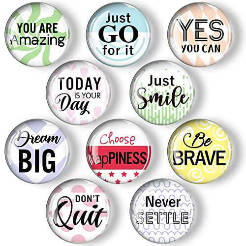 Weewooday 10 Pcs Inspirational Fridge Magnets Bulk Refrigerator Magnets