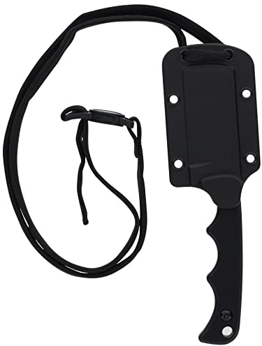 Smith & Wesson H.R.T Cleaver Neck Knife, 14 cm. Gesamtlänge mit 5,08 c. Klingenlänge und abreißbarem Trageband