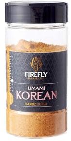 Firefly Barbecue Korean BBQ Umami Rub with Gochugaru & Miso - Seasoning Mix for Chicken Breast, Seafood & Vegetables - Dry Marinade for Grilling, Roasting & Air Frying 300ml