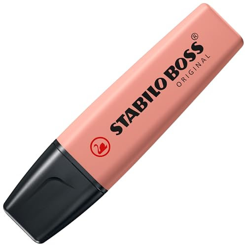 STABILO Boss Original NatureColors Textmarker, rostorange, 3 Stück
