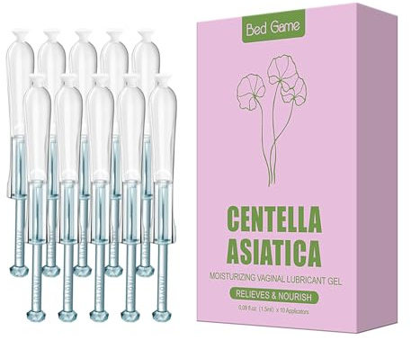 BED GAME Vaginal Moisturizer Intime Moisturizing Feminine CICA Gleitmittel für Frauen Trockenheit- Einweg vorgefüllte Massage Gel (10 Pcs)