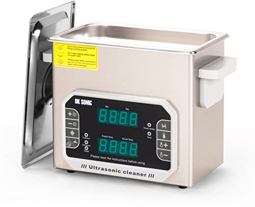 DK SONIC Professional Ultrasonic Cleaner 3L,120W Precision Ultrasonic Jewelry Cleaner with Timer,Heater&Touch Control, Multi-Application for Glasses,Chains,Watches (Include Basket)