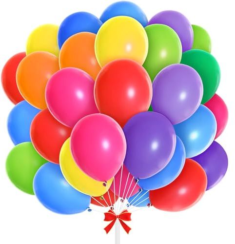 Regenbogen Luftballons Pastellfarben - Geburtstag Helium Luftballons Girlande Bunt - 100 Stück
