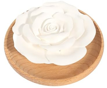 Piedras de fragancia de rosas para aceites esenciales, difusor pasivo de aromaterapia de rosas para aromaterapia en dormitorio, baño, oficina, fragancia de habitación, portador de fragancia,