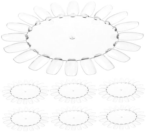Beaupretty 10pièces Support à Faux Ongles Transparent Étagère à Bâtonnets à Ongles Nuancier Affichage Pour Manucure