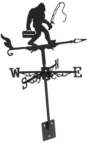 KITANDOVE Weathervane Décoratif Gorilla pour Jardin Et Toit Indicateur De Direction Vent Élégant Accessoire De Décoration Extérieure pour Maison Et Abri