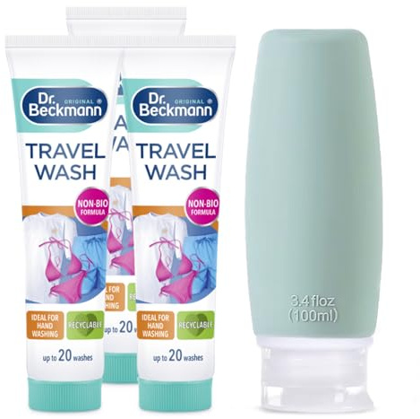 Non Bio Wash Gel (3 Pack) + Travel Bottle | Holiday Essentials for Women | Compact Size