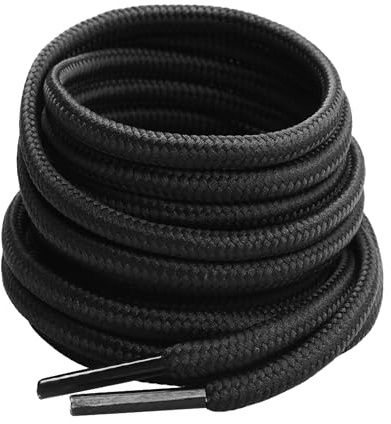 Gendewiner 1 Paar 100/120/130/140/150/160/180 cm Schwarz schnürsenkel Kaufen Runde Dicke Wanderschuhe Schuhbänder Für Lowa Salomon Arbeitsschuhe Converse Asics Nike air Sportschuhe Dr martens