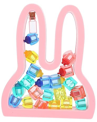 ibasenice Babyzahnbox aus Abs in Hasenform Aufbewahrungsbox für Milchzähne Erinnerungsbox für Kinder als Geschenk zur Zahnaufbewahrung