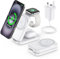 3 in 1 Wireless Charging Station for Apple,Foldable Magnetic Wireless Charger,15W Fast for MagSafe Charger Stand for iPhone 16/15/14/13,for Apple Watch,for AirPods