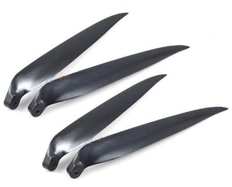 RC Glider Propeller Set Including 2 Pairs Folding Prop Suitable Compatible With 10x6 11x6 11x8 12x6.5 13x6.5 13x8 14x8 16x8 Inch Drones And RC Airplanes(BUNDLE 1-33X20CM(13X8))