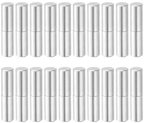 QUARKZMAN 20Pcs 2-3/4 x 5/8 (LxD) Charnières De Tonneau En Acier Inoxydable Soudables Et Détachables Pour Porte Battante De Grille Métallique, Rampe De Remorque, Argent
