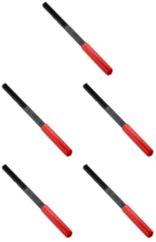 yuwqqoajv 5 Juegos de Herramienta de reparación de roscas de reparación de roscas métricas, lima de reparación de paso de 0,75-3mm, roja, 1,0, 1,75, 1,5, 3,0mm