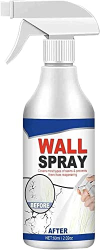Vernice spray versatile per la riparazione di pareti, vernice spray a base d'acqua, buccia bianca, smacchiatore per parete, soffitto, copre le macchie sigillanti per soffitti (1 pezzo)