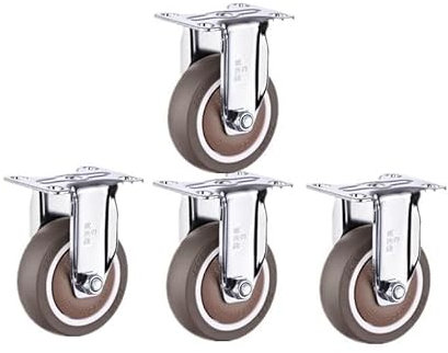 Yieyh Ruota del Ventilatore for scaffali for mobili Leggeri Muti con rotelle fisse da 2,5 Pollici da 4 Pezzi/Lotto