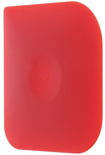 Cabilock Rascador de Plástico para Cocinas Herramienta de Limpieza de Utensilios de Cocina Rasqueta para Sartenes de Roja