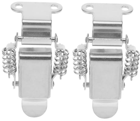 LALAFINA 2pièces Loquet à Ressort Pour Boîtes Caisses Et Coffrets Lot Mécanisme De Verrouillage Automatique Adapté Aux Angles Droits Et Aux Boîtes De Rangement Sécurisées