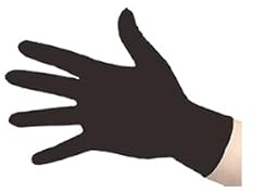 'Plus' HD Black Nitrile Gloves - L GL495A Box of 100