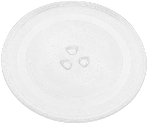 Toyvian Ersatz Drehteller mit Sicherer Erwärmung aus Weißem Glas für Mikrowelle Mikrowellenplatte und Einfacher Installation Geeignet als Backofen Kochplatte