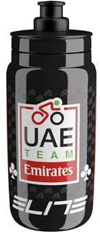 ELITE Fly Team 2026 Bidón de Ciclismo – UAE Team Emirates Negro Perla Edición Oficial – Bidón Ciclismo Ultraligero 550 ml