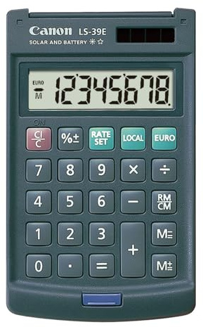 Canon LS-39E Taschenrechner mit großem Display 8-stellig