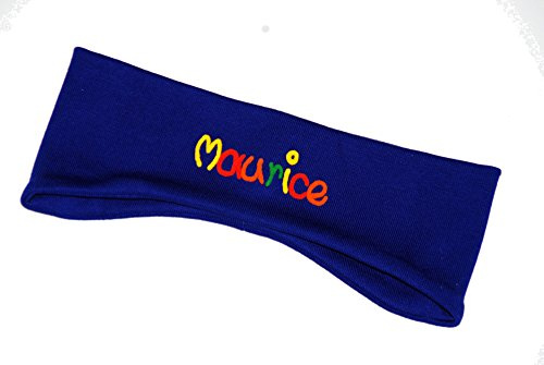 mein-name Ohrenstirnband kobalt Größe M, Kinderstirnband, Stirnband mit Ohren, Ohrenschützer, Headband, Ohrenwärmer